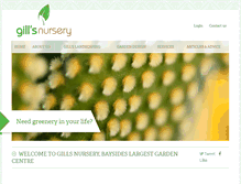 Tablet Screenshot of gillsnursery.com.au